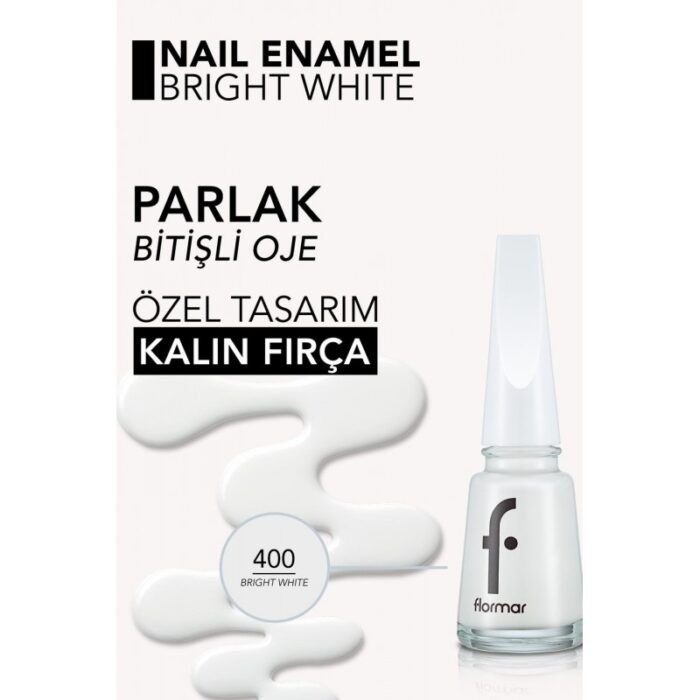 ⁦مناكير فلورمار لون bright white درجة 400⁩ - الصورة ⁦5⁩