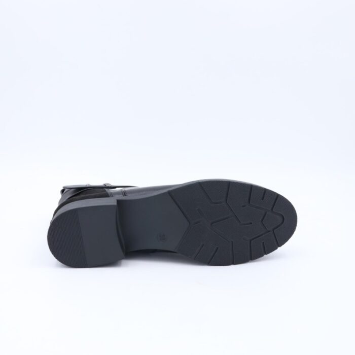 ⁦جزمة ساق متوسط الطول للنساء لون أسود⁩ - الصورة ⁦5⁩