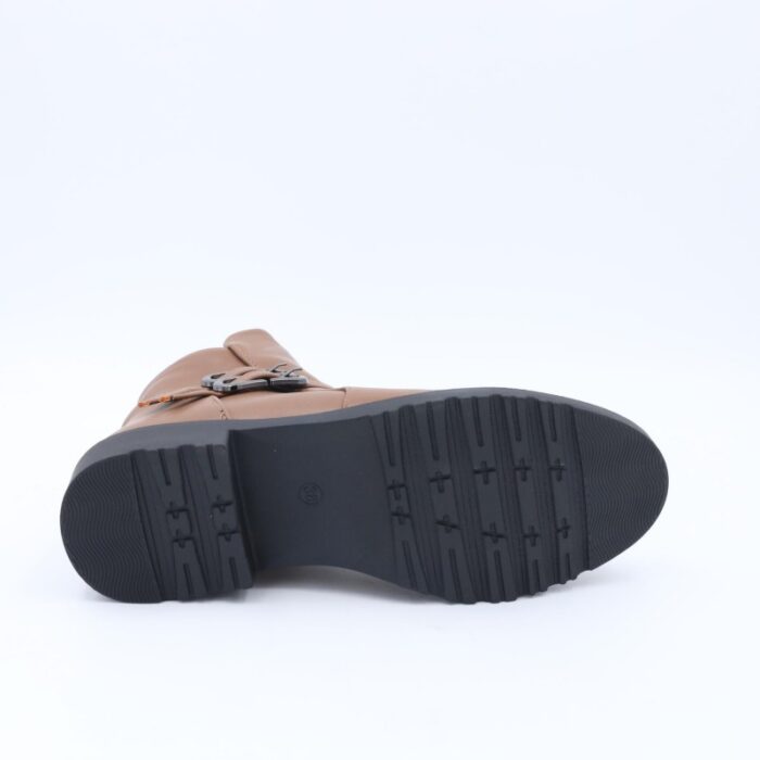 ⁦جزمة بسحاب تصميم ساق متوسط الطول للنساء لون أسود⁩ - الصورة ⁦5⁩