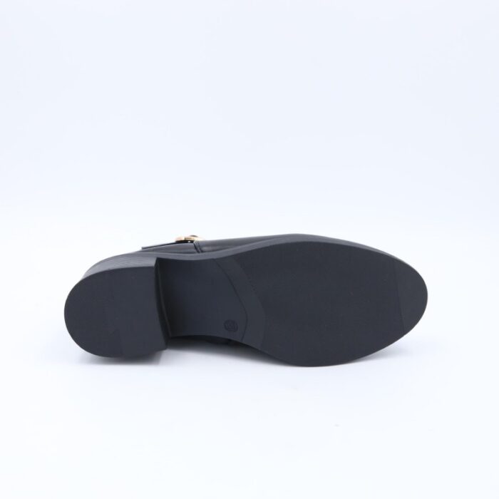 ⁦جزمة ساق متوسط الطول للنساء لون أسود⁩ - الصورة ⁦5⁩