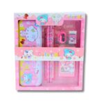 بكج قرطاسية للمدرسة من 7 قطع لون زهري