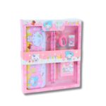 ⁦بكج قرطاسية للمدرسة من 7 قطع لون زهري⁩ - الصورة ⁦2⁩