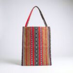 ⁦شنطة توت باغ عملية بسيطة بالقماش البدوي الوان منوعة بيج⁩ - الصورة ⁦3⁩