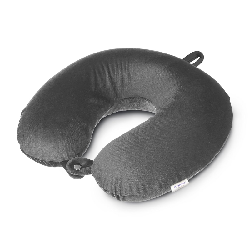 ⁦وسادة ومخدة فيسكو للرقبة لون رمادي⁩ - الصورة ⁦1⁩