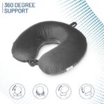 ⁦وسادة ومخدة فيسكو للرقبة لون رمادي⁩ - الصورة ⁦3⁩