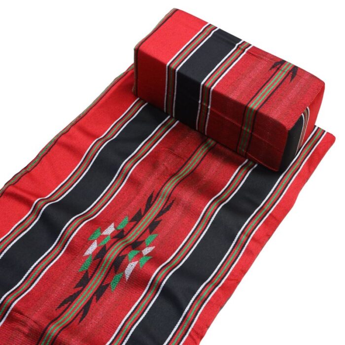 ⁦فرشة رحل مع مسند بتصميم فلسطيني⁩ - الصورة ⁦4⁩