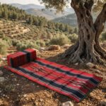 ⁦فرشة رحل مع مسند بتصميم فلسطيني⁩ - الصورة ⁦6⁩