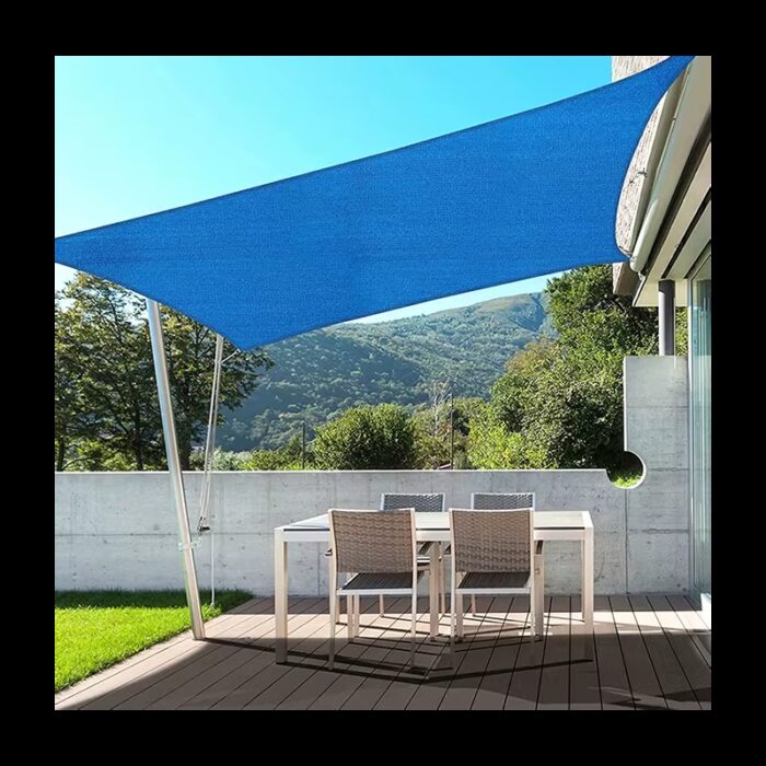 ⁦شادر ظل خارجي مقاس 5×6م لون أزرق⁩ - الصورة ⁦4⁩