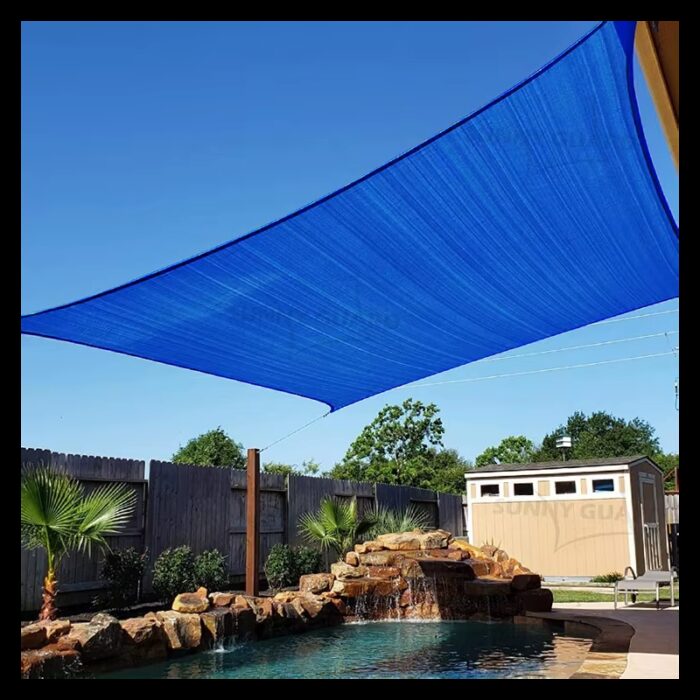⁦شادر ظل خارجي مقاس 8×6م لون أزرق⁩ - الصورة ⁦2⁩