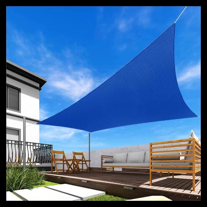 ⁦شادر ظل خارجي مقاس 6×10م لون أزرق⁩ - الصورة ⁦3⁩