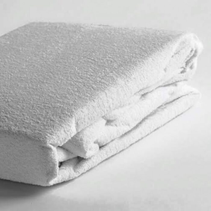 ⁦ملف فرشة ضد الماء حجم 200×220سم لون أبيض⁩ - الصورة ⁦2⁩