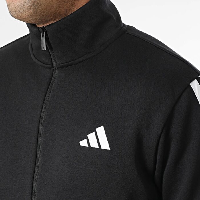 ⁦adidas Men's 3-STRIPES FLEECE Tracksuit- Black⁩ - الصورة ⁦11⁩