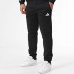 ⁦adidas Men's 3-STRIPES FLEECE Tracksuit- Black⁩ - الصورة ⁦15⁩