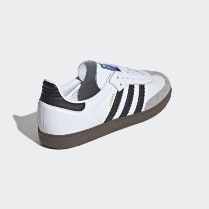⁦adidas Mens' Samba OG Sneakers Shoes - White⁩ - الصورة ⁦7⁩