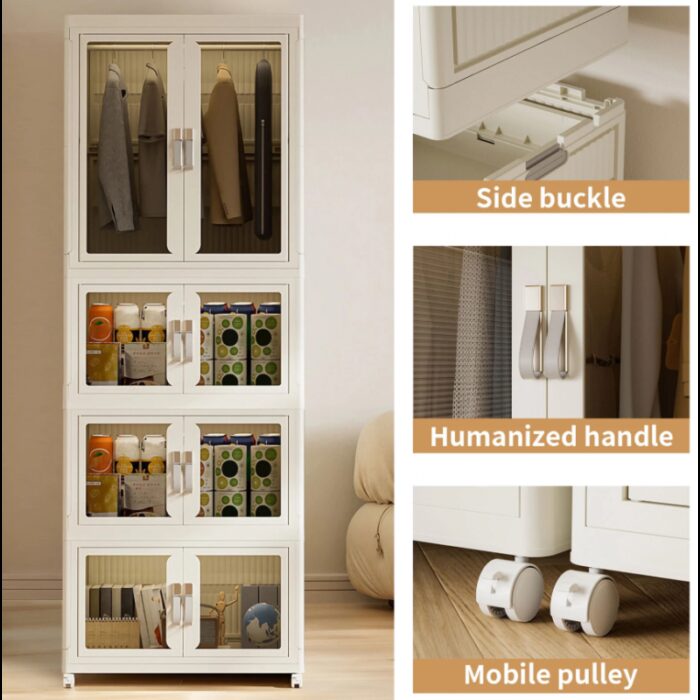 ⁦خزانة بلاستيك 4 طبقات طول 17 سم⁩ - الصورة ⁦3⁩