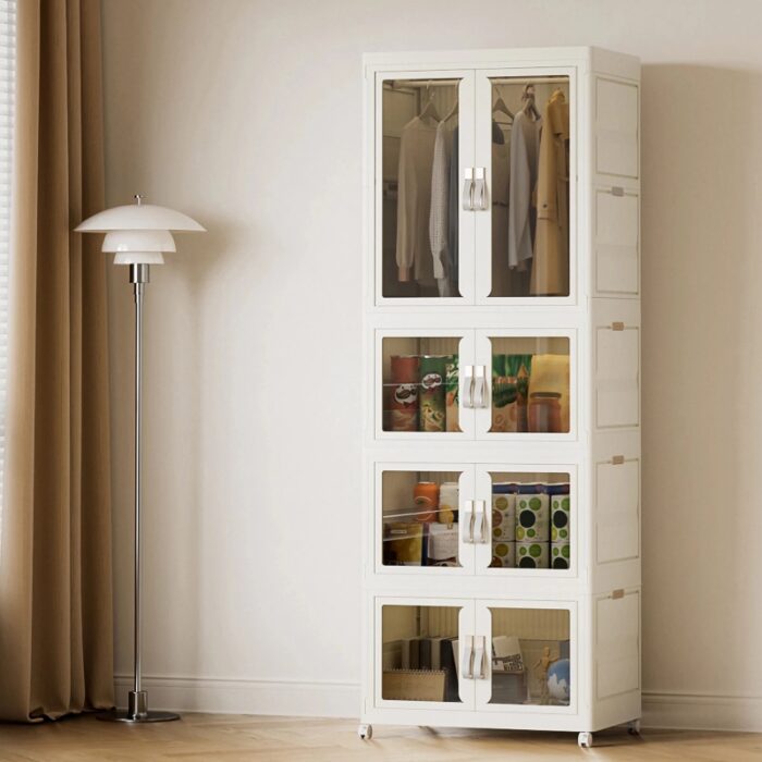 ⁦خزانة بلاستيك 4 طبقات طول 17 سم⁩ - الصورة ⁦4⁩