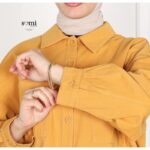 ⁦قميص بأكمام طويلة للنساء لون كموني⁩ - الصورة ⁦4⁩