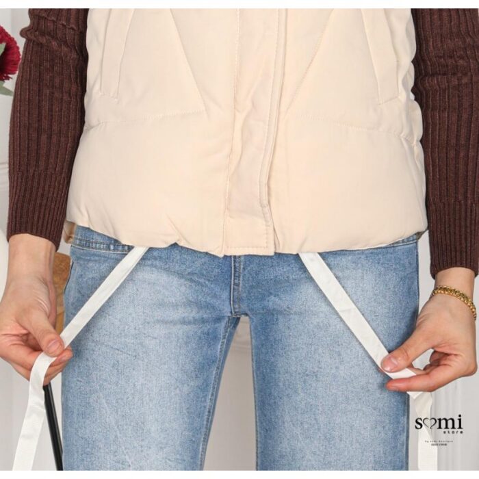 ⁦فست قصير للنساء لون بيج⁩ - الصورة ⁦5⁩