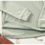 ⁦طقم مخمل ستاتي قطعتين للنساء لون أخضر⁩ - الصورة ⁦4⁩