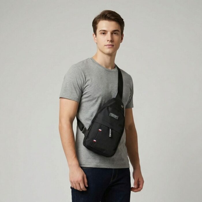 ⁦حقيبة خصر للموبايل والأغراض الشخصية لون اسود⁩ - الصورة ⁦4⁩