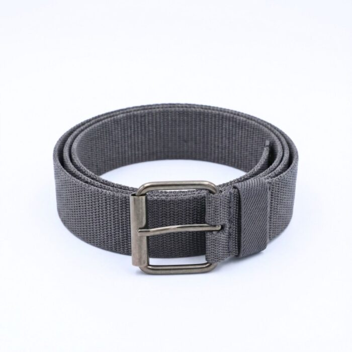 ⁦حزام رجالي قماشي ( سير ) قياس 120 سم لون رمادي⁩ - الصورة ⁦2⁩
