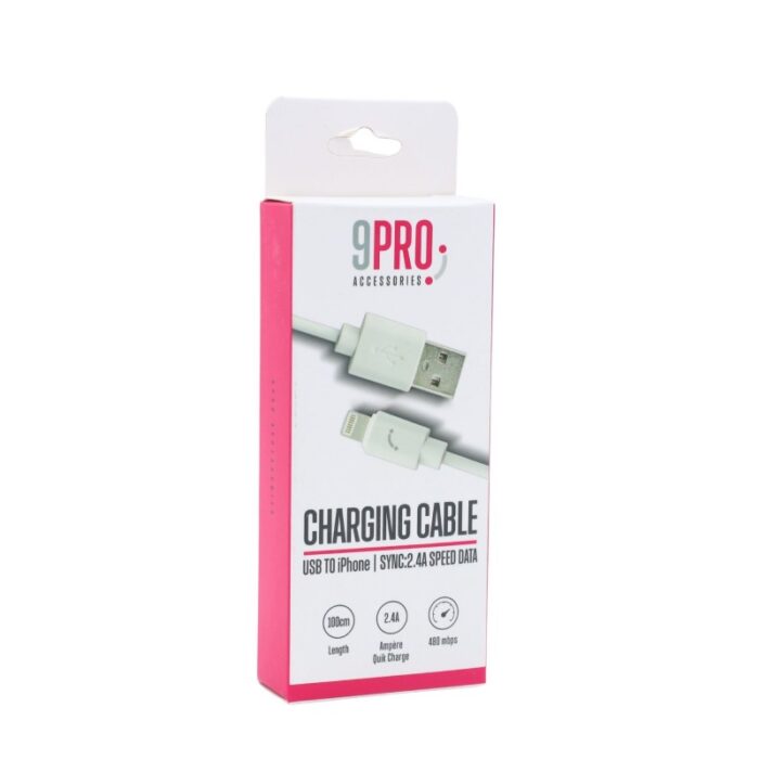 ⁦كابل ايفون لون ابيض 9 pro⁩ - الصورة ⁦3⁩