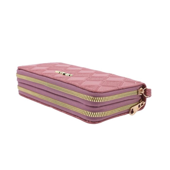 ⁦جزدان ستاتي جلد كبير لون كرميدي⁩ - الصورة ⁦4⁩