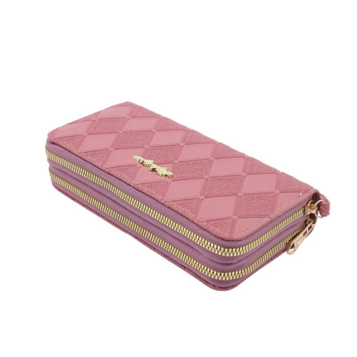 ⁦جزدان ستاتي جلد كبير لون كرميدي⁩ - الصورة ⁦5⁩