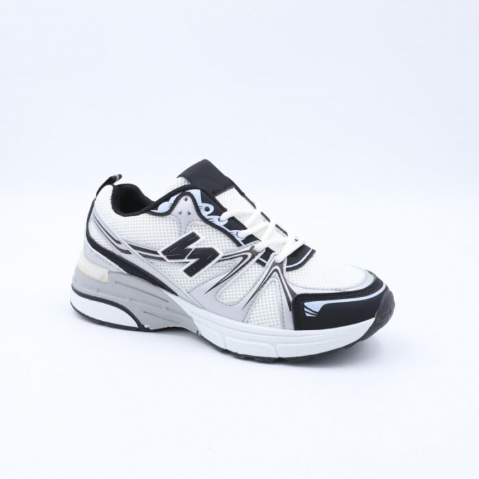 ⁦بوت رياضي ستاتي لون أبيض واسود⁩ - الصورة ⁦2⁩