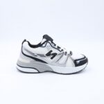 ⁦بوت رياضي ستاتي لون أبيض واسود⁩ - الصورة ⁦3⁩