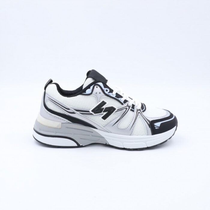 ⁦بوت رياضي ستاتي لون أبيض واسود⁩ - الصورة ⁦3⁩