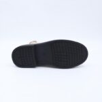 ⁦جزمة بسحاب تصميم ساق متوسط الطول للنساء لون أوف وايت⁩ - الصورة ⁦5⁩