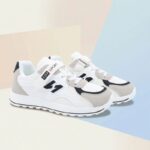 ⁦حذاء تصميم رياضي بناتي لون ابيض واسود⁩ - الصورة ⁦6⁩