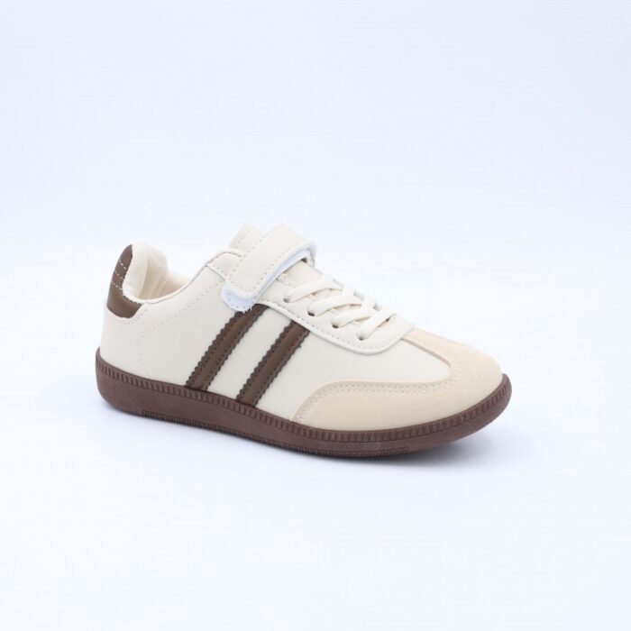 ⁦بوت رياضي بناتي لون بيج وبني⁩ - الصورة ⁦2⁩