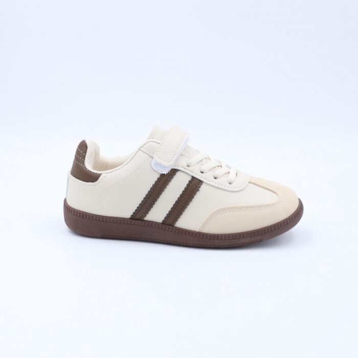 ⁦بوت رياضي بناتي لون بيج وبني⁩ - الصورة ⁦3⁩