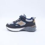 ⁦حذاء تصميم رياضي محيير لون رمادي وأزرق⁩ - الصورة ⁦4⁩