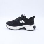 ⁦حذاء تصميم رياضي محيير لون اسود⁩ - الصورة ⁦4⁩