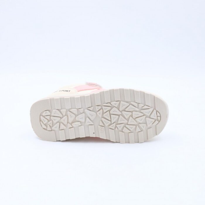 ⁦بوت رياضي للأطفال لون بيج وزهري⁩ - الصورة ⁦5⁩