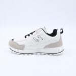 ⁦بوت رياضي للأطفال لون ابيض واسود⁩ - الصورة ⁦4⁩