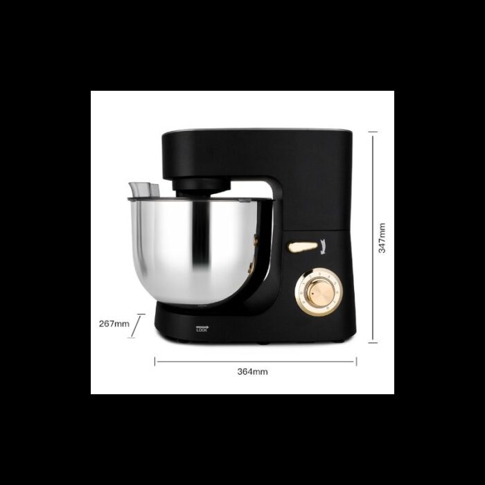 ⁦عجانة من نورمندي حجم 8 لتر قوة 1800 واط لون اسود⁩ - الصورة ⁦3⁩