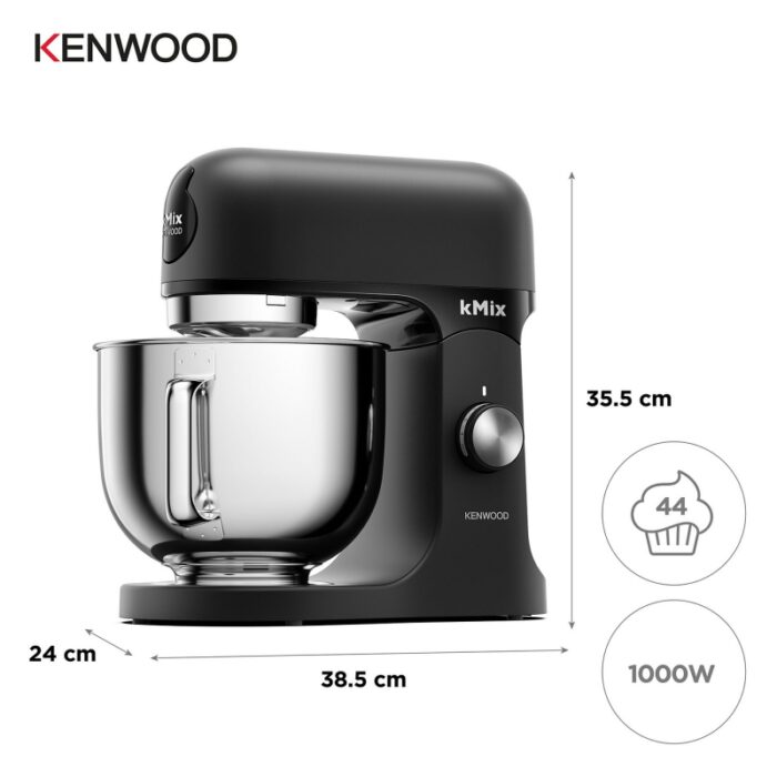 ⁦Kenwood KMX751ABK KMIX Stand Mixer 5 L 1000 Watts – Black⁩ - الصورة ⁦6⁩