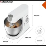 ⁦Kenwood Chef XL KVL4101W Food Processor 6.7 L 1200 Watt-White⁩ - الصورة ⁦4⁩