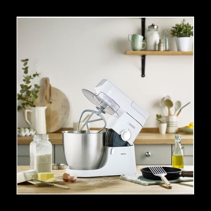 ⁦Kenwood Chef XL KVL4101W Food Processor 6.7 L 1200 Watt-White⁩ - الصورة ⁦7⁩