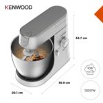 ⁦Kenwood Kitchen Machine 6.7 L 1200 Watts Silver⁩ - الصورة ⁦3⁩