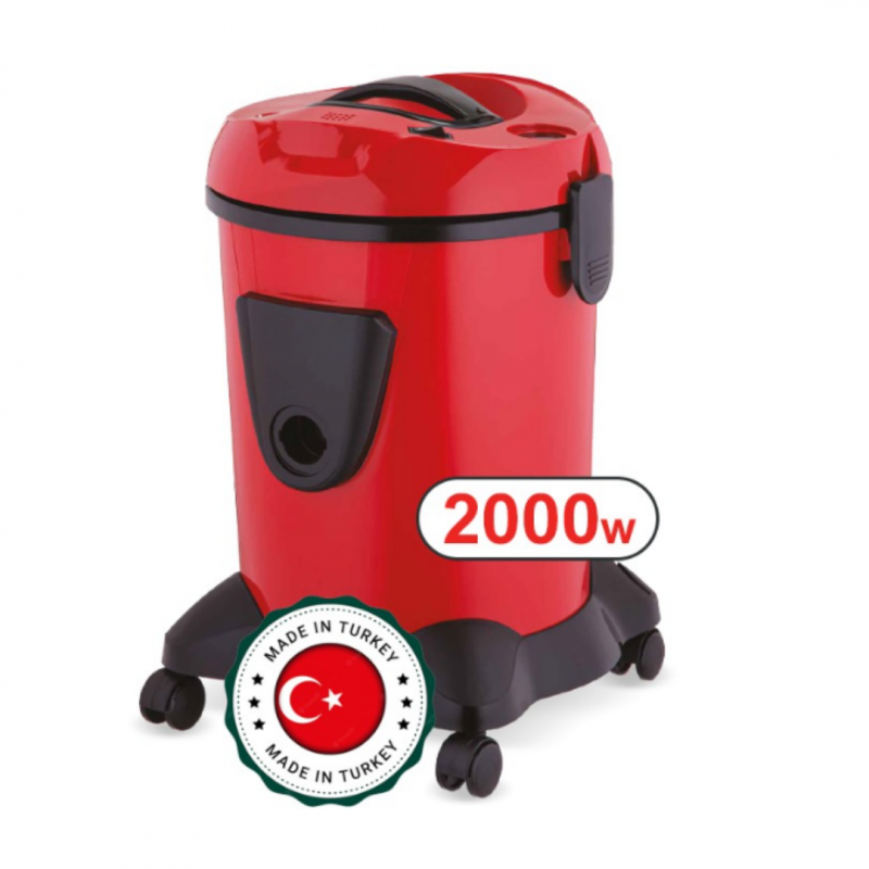 103397417_6970eea839693 مكنسة برميل من ﻳﻮﻨﻔﻴﺮﺴﺎﻝ قوة 2000 ﻮﺍﻄ لون أحمر - الصورة 1