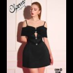 بيبي دول مخمل ستاتي لون اسود