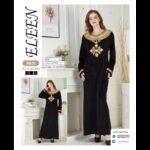 دشداشة مخمل ستاتي لون أسود