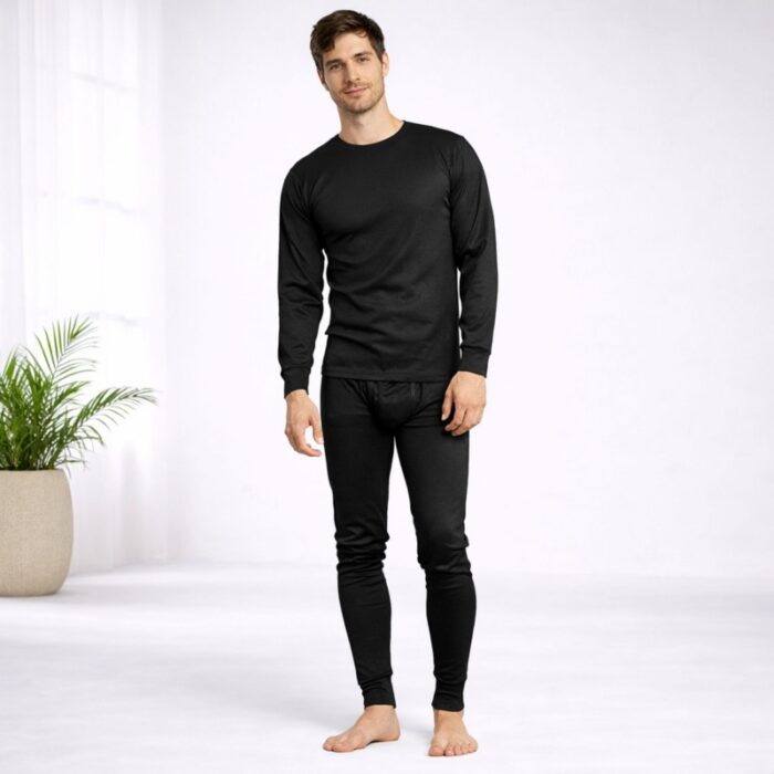 ⁦طقم داخلي رجالي قطعتين لون أسود⁩ - الصورة ⁦2⁩