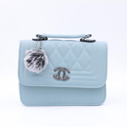 شنطة حقيبة CROSSBODY جلد للنساء لون ازرق
