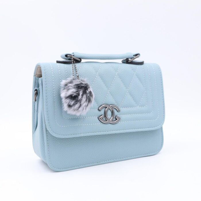 ⁦شنطة حقيبة CROSSBODY جلد للنساء لون ازرق⁩ - الصورة ⁦2⁩